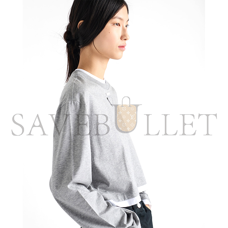 PRADA LONG-SLEEVED COTTON JERSEY T-SHIRT 34668 PRADA LONG-SLEEVED COTTON JERSEY T-SHIRT 34668